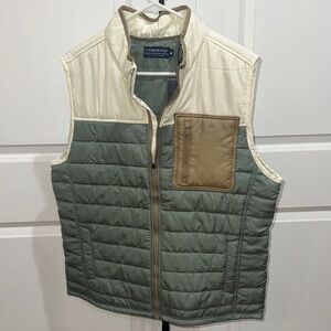 Fish Hippie Green and Cream Men's Vest